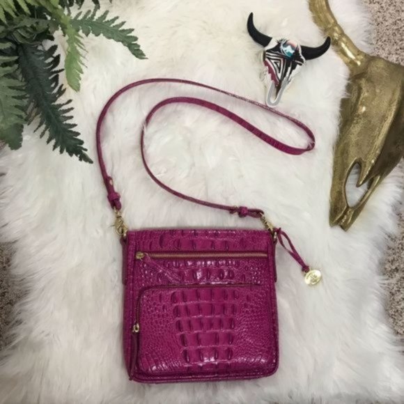 hot pink brahmin purse